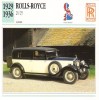 Rolls-Royce 20/25 Park Ward    -  1929   -  Fiche Technique Automobile (Grande Bretagne) - Cars