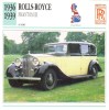 Rolls-Royce Phantom III Limousine    -  1936   -  Fiche Technique Automobile (Grande Bretagne) - Cars
