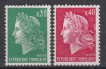 FRANKRIJK - Michel - 1969 - Nr 1649x/50x - MNH** - 1967-1970 Marianne De Cheffer