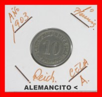 ALEMANIA - IMPERIO  DEUTSCHES REICH  AÑO 1903-A - 10 Pfennig