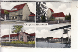 3325 LENGEDE - BROISTEDT, Geschäftshaus W.Lochte, Kirche, Schule, Schwimmbad, Rücks. Klebereste - Peine