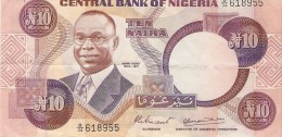 Billet - NIGERIA - 10 Naira - Central Bank Of Nigeria - Alvan Ikuko - Série B-34 - Polychrome (1979 - 1984) - Nigeria