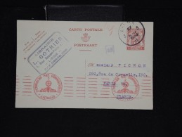 BELGIQUE - Entier Postal De Liège Pour Paris En 1943 Avec Controle Allemand - Lot P12061 - Postcards 1934-1951