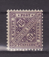 WURTTEMBERG 1917. Mi 252 MVLH - Mint