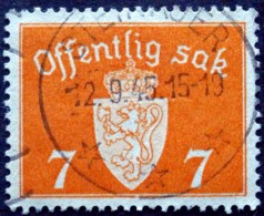 Norway 1941   Minr.34  STEINKJER 12-9-1945 (Lot  C 425 ) - Dienstzegels