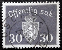 Norway 1947   Minr.56  OSCARSBORG  25-1-1952  (Lot  C 448 ) - Servizio