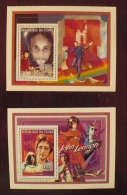 TCHAD John LENNON, Beatles, Musique.  2 Blocs De Luxe Emis En 1996  ** MNH. - Chanteurs