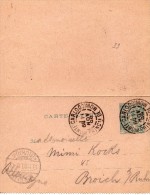 MONACO ENTIER POSTAL POUR L'ALLEMAGNE 1900 - Postal Stationery