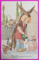 Cpa Mauzan Peau D'Ane Carte Postale Illustrateur Jeune Fille âne Cochon Canard Girl Ass Pig Duck Esel Madchen Schwein - Mauzan, L.A.