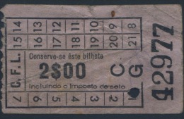 BILLETE DE TRANVIA DE LISBOA PORTUGAL - Europe