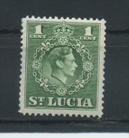 SAINT  LUCIA   1949    1c  Green   Perf  14    MH - Ste Lucie (...-1978)