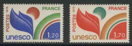 France Rep. Française 1978 Mi U19 /0 YT S56 /7 ** UNESCO Official Stamps / Dienstmarken : "Leaf" Symbolik - Other & Unclassified