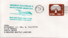 ★ US - GRUMMAN GULFSTREAM II - SIMULATED SHUTTLE LANDINGS (8049) - Etats-Unis