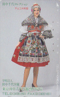 Télécarte Japon / 110-173887 - FEMME /  Costume TCHEQUIE  CZECH REPUBLIC GIRL Japan Phonecard - Frau Telefonkarte - 1996 - Mode