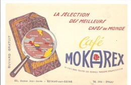 Buvard MOKAREX La Sélection Des Meilleures Cafés Du Monde - Kaffee & Tee