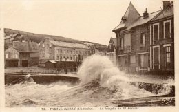 PORT EN BESSIN  -La Tempéte Du 21 Février - Port-en-Bessin-Huppain