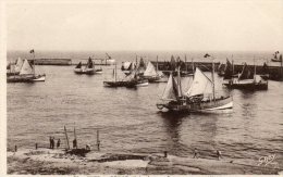 PORT EN BESSIN  -   Barques Au Mouillage - Port-en-Bessin-Huppain