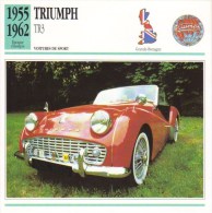 Triumph TR3 Sports  -  1955   -  Fiche Technique Automobile (Grande Bretagne) - Cars