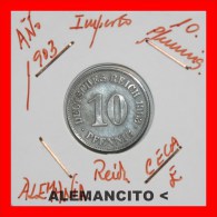 ALEMANIA  -  IMPERIO  -  DEUTSCHES REICH - AÑO 1903-E - 10 Pfennig