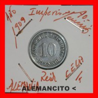 ALEMANIA  -  IMPERIO  -  DEUTSCHES REICH - AÑO 1909-F - 10 Pfennig