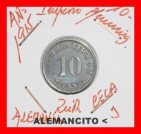 ALEMANIA  -  IMPERIO  -  DEUTSCHES REICH - AÑO 1915-J - 10 Pfennig