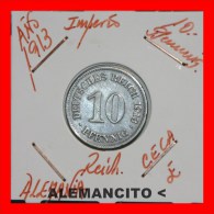 ALEMANIA  -  IMPERIO  -  DEUTSCHES REICH - AÑO 1913-E - 10 Pfennig