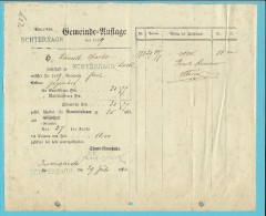 GEMEINDE-AUFLAGE Met Naamstempel ECHTERNACH  / 1879 - Autres & Non Classés