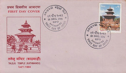 TALEJU Temple FDC 1994 NEPAL - Hindoeïsme