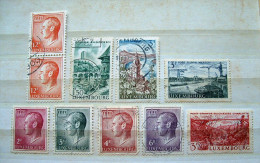 Luxembourg 1965 - 1967 Duque Church Bridge Cranes - Used Stamps