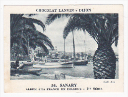 Image Chocolat Lanvin 5.4 X 7.4 - 1er Série, N°54 - Sanary - Verso "Crokenler En Voyage" - Collezioni