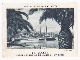 Image Chocolat Lanvin 5.4 X 7.4 - 1er Série, N°54 - Sanary - Verso "Crokenler En Voyage" - Verzamelingen