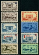 FN1313  Martinique 1933 Building 9v MLH - Unused Stamps