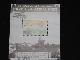 GRANDE BRETAGNE - Bloc Feuillet Coronation First U.K. Aérial Post - Lot P12085 - Blocs-feuillets