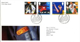 GB 1991 SPORT FDC SG 1564-67 MI 1341-44 SC 1378-81 IV 1547-1550 - Briefe U. Dokumente