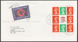 GROSSBRITANNIEN GRANDE BRETAGNE GB 1991 FROM AGATA CHRISTIE BOOKLET PANE FDC - 2011-2020 Ediciones Decimales