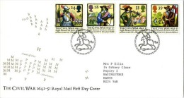 GB 1992 CIVIL WAR FDC SG 1620-23 MI 1405-08 SC 1454-57 IV 1624-1627 - Covers & Documents