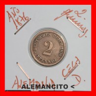 ALEMANIA   -  IMPERIO  -  DEUTSCHES REICH -  2 Pfn. AÑO 1876-D - 2 Pfennig