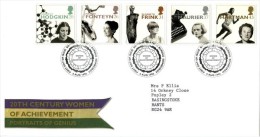 GB 1996 WOMEN OF ACHVIEVMENT FDC SG 1935-39 MI 1647-51 SC 1693-97 IV 1905-1909 - Covers & Documents