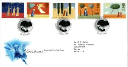 GB 1996 CHRISTMAS FDC SG 1950-54 MI 1662-66 SC 1708-12 IV 1920-1924 - Covers & Documents