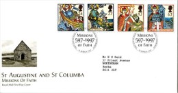 GB 1997 MISSIONS OF FAITH FDC SG 1972-75 MI 1684-87 SC 1730-33 IV 1942-1945 - Covers & Documents