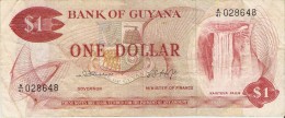 Billet - GUYANA - 1 Dollar - 1966 1992 - Sign 4 - Série A41 - Black Bush Polder - Rice Harvesting - Kaieteur Falls - Guyana