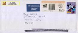 E) 1990 UNITED STATES, DISNEY, MICKEY MOUSE, CIRCULATED COVER FROM USA TO MEXICO - Sonstige & Ohne Zuordnung