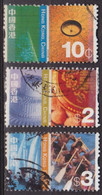 Radar, Boussole - Gateaux De Mariage - HONG KONG - Voilier, Bateau Dragon - N°1027-1034-1037 - 2002 - Used Stamps