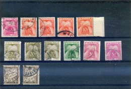 Lot De 13 Timbres Taxes - Otros & Sin Clasificación