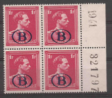 COB / OBP D30 Bloc De 4 Date 1941 - Blok Van 4 Datum 1941 - Postfris