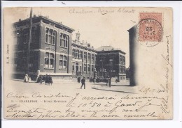 N°57 Càd Charleroi-Braine-le-Comte 23 Août 1900 V.Desteldonck.RARE - Bahnpoststempel