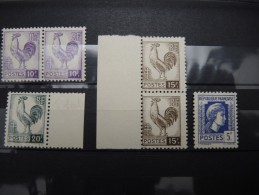 FRANCE - Lot De 6 Valeurs Neufs Luxe  Cote 34€ - A Voir - Lot P12124 - 1944 Coq Et Marianne D'Alger