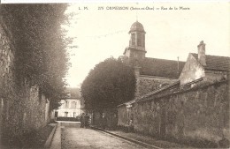 Cpa Ormesson Rue De La Mairie - Ormesson Sur Marne