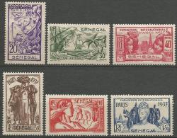 SENEGAL SERIE EXPO 1937 N° 138 / 143 NEUF* CHARNIERE / MH - Nuevos