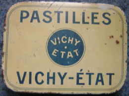 Boite En Métal 9x6.5x1.5 Cm - Emballage Pastilles Vichy  Aux Sels Naturels - Boîtes